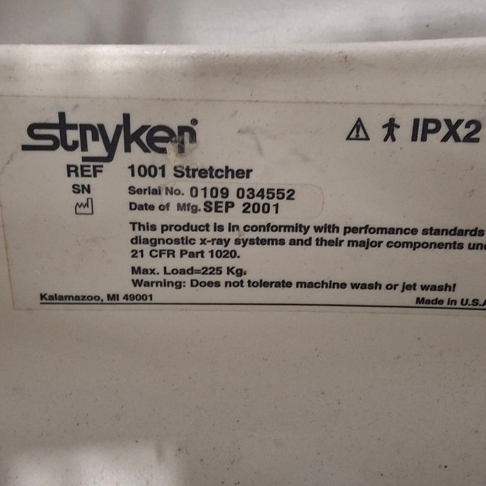 Stryker 1001 ED/PACU Stretcher