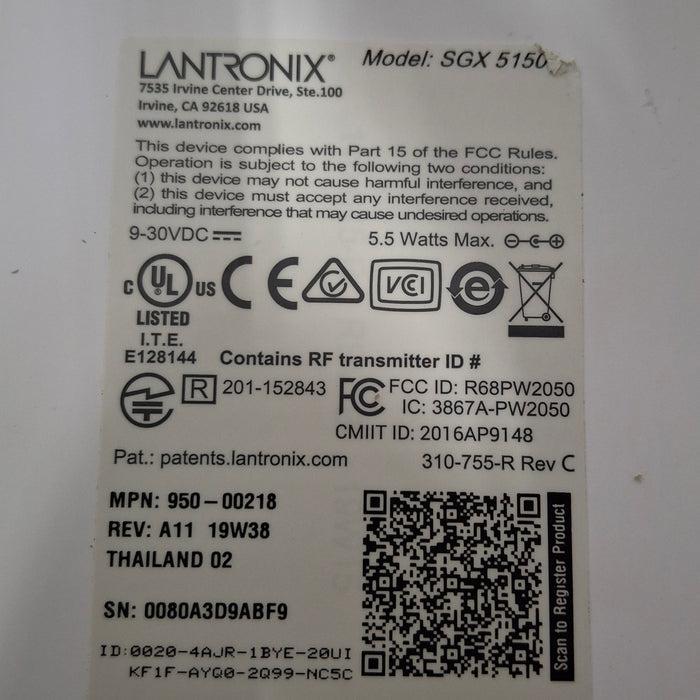 Lantronix Lantronix SGX 5150 Device Gateway Dual Band Wireless Router Computers Tablets & Networking reLink Medical