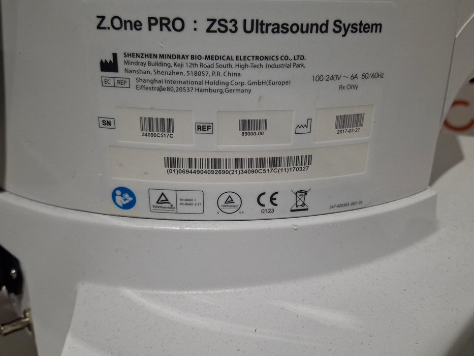 Zonare Z. One Pro Ultrasound System