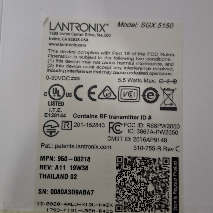 Lantronix Lantronix SGX 5150 Device Gateway Dual Band Wireless Router Computers Tablets & Networking reLink Medical