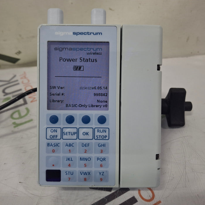 Baxter Sigma Spectrum 6.05.14 with A/B/G/N Battery Infusion Pump