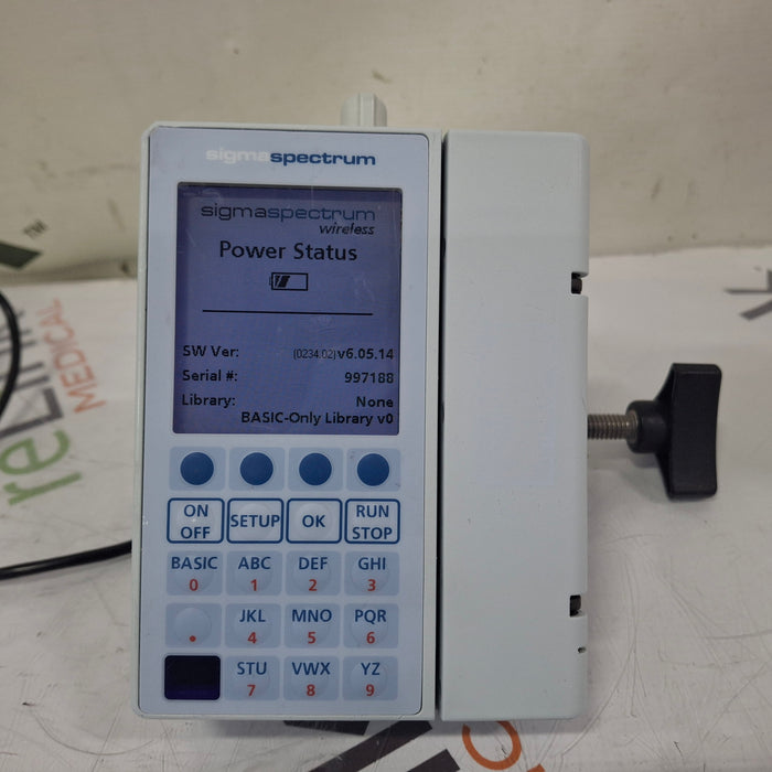 Baxter Sigma Spectrum 6.05.14 with B/G Battery Infusion Pump