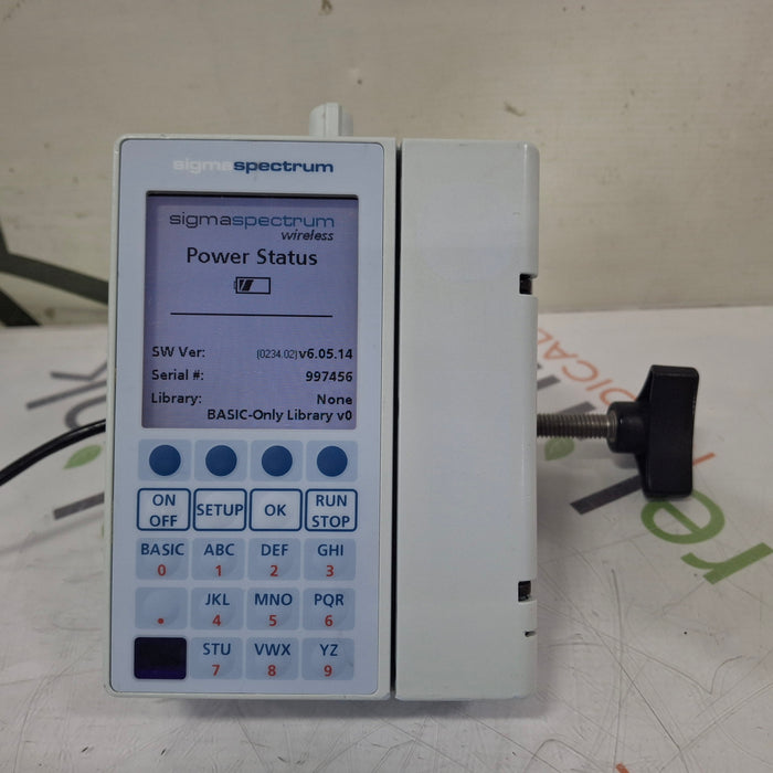 Baxter Sigma Spectrum 6.05.14 with B/G Battery Infusion Pump