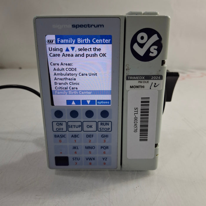 Baxter Sigma Spectrum 6.05.14 without Battery Infusion Pump