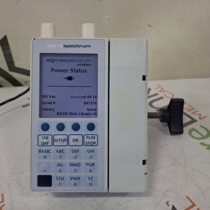 Baxter Sigma Spectrum 6.05.14 with A/B/G/N Battery Infusion Pump