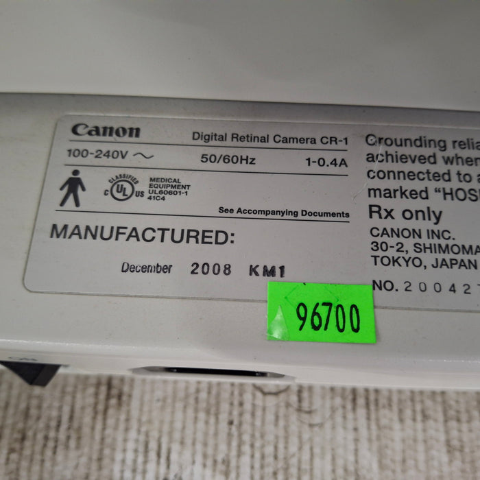 Canon USA CR-1 Mark II Digital Retinal Camera