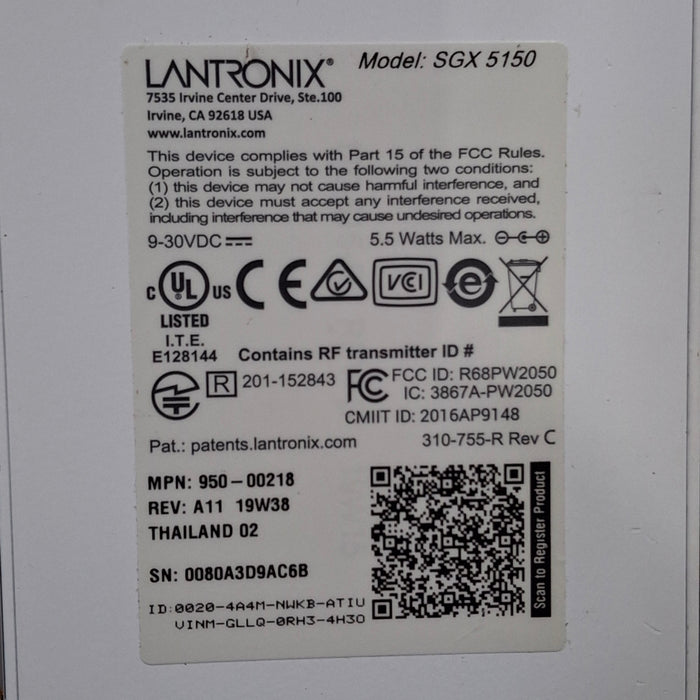 Lantronix Lantronix SGX 5150 Device Gateway Dual Band Wireless Router Computers Tablets & Networking reLink Medical