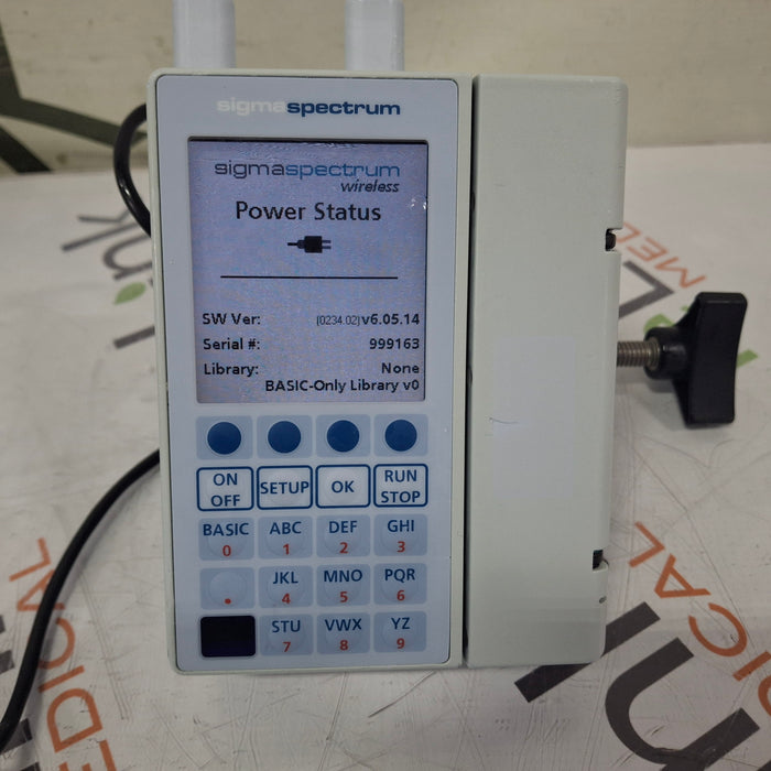 Baxter Sigma Spectrum 6.05.14 with A/B/G/N Battery Infusion Pump