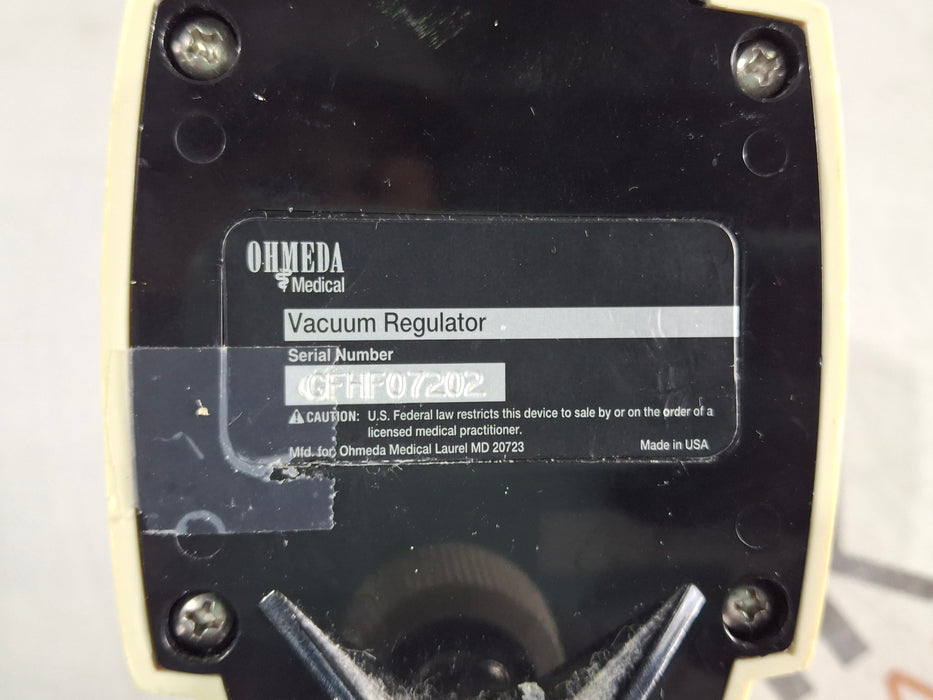 Ohmeda Medical Ohmeda Medical Vacuum Regulator Respiratory reLink Medical