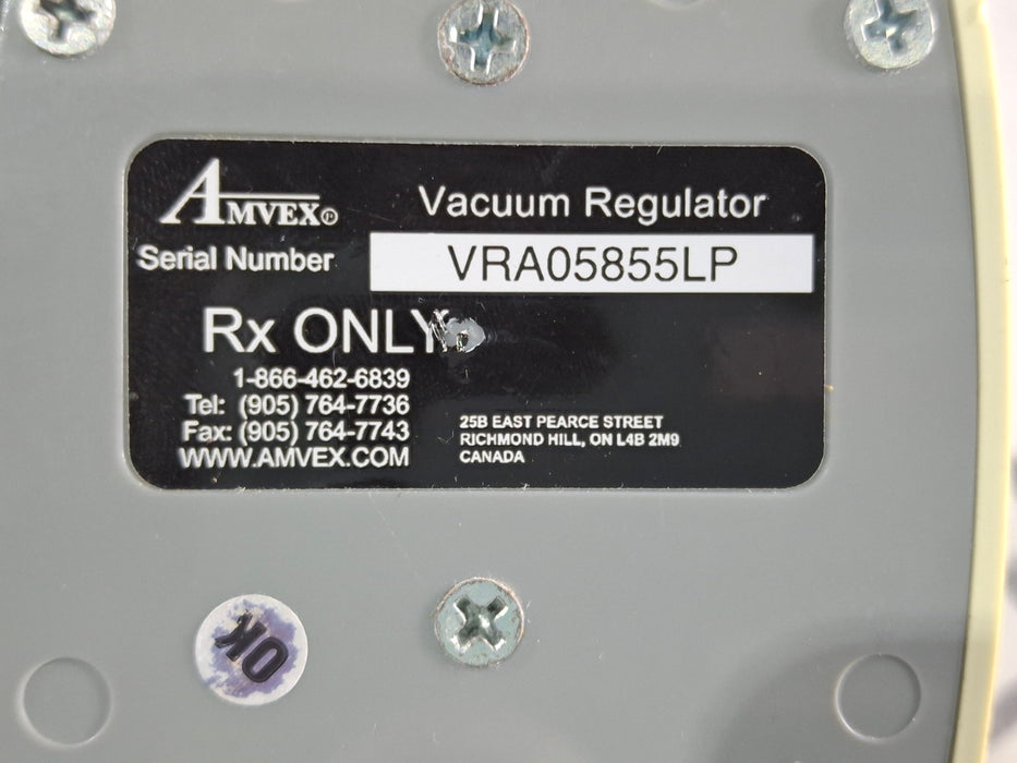 Amvex Vacuum Regulator