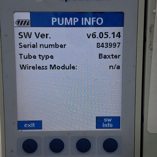 Baxter Baxter Sigma Spectrum 6.05.14 without Battery Infusion Pump Infusion Pump reLink Medical