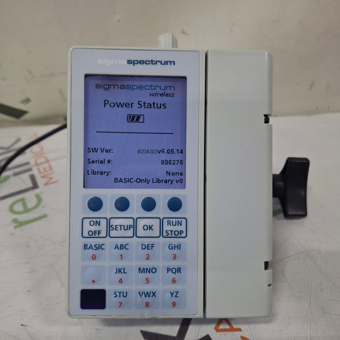 Baxter Sigma Spectrum 6.05.14 with B/G Battery Infusion Pump