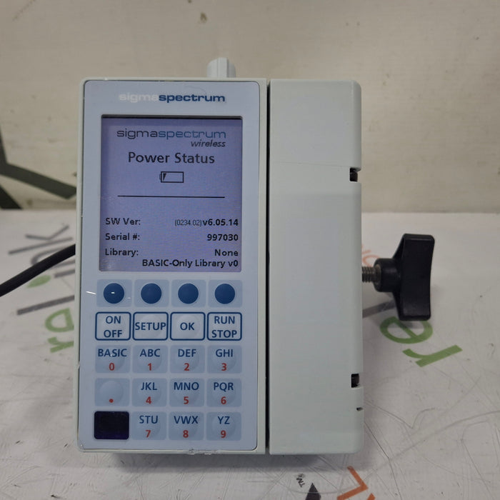 Baxter Sigma Spectrum 6.05.14 with B/G Battery Infusion Pump