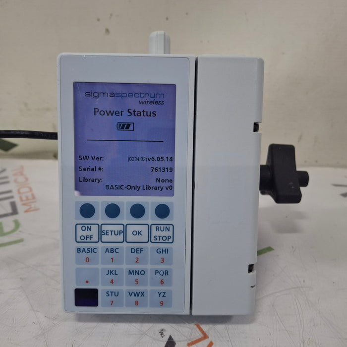 Baxter Sigma Spectrum 6.05.14 with B/G Battery Infusion Pump