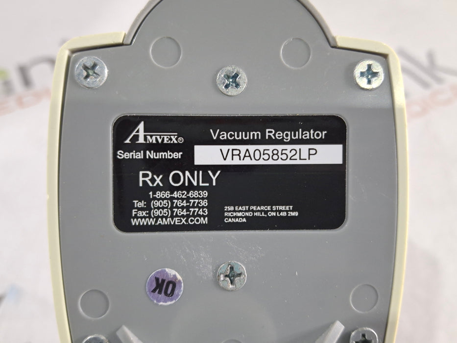 Amvex Vacuum Regulator