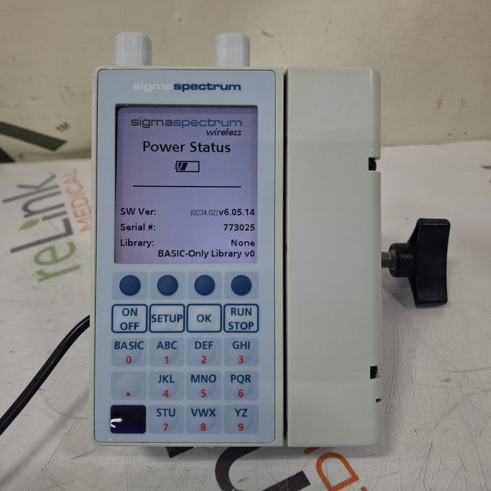 Baxter Sigma Spectrum 6.05.14 with A/B/G/N Battery Infusion Pump