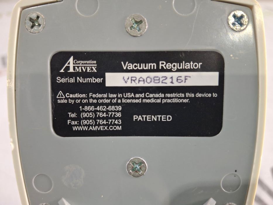 Amvex Vacuum Regulator