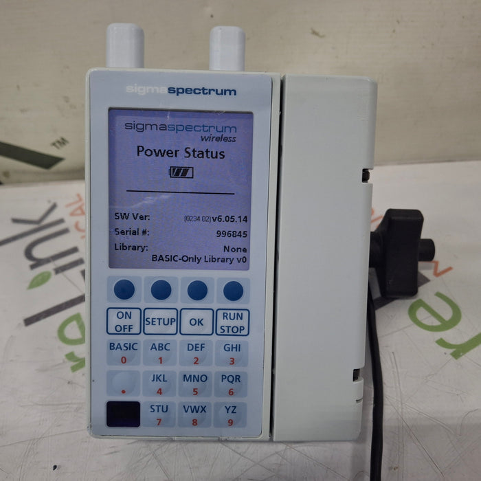 Baxter Sigma Spectrum 6.05.14 with A/B/G/N Battery Infusion Pump