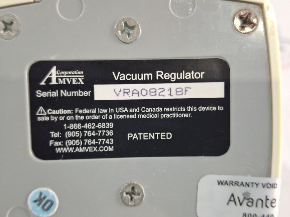 Amvex Vacuum Regulator