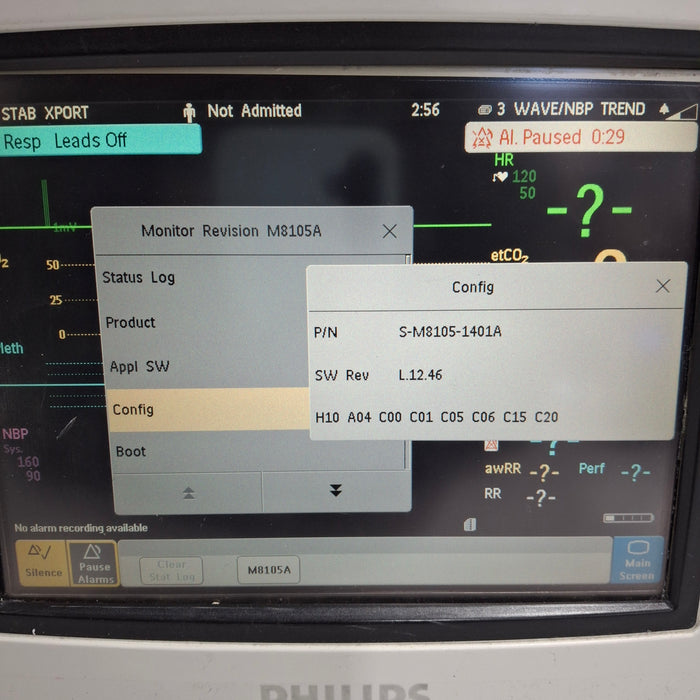Philips Intellivue MP5 - ECG, Fast SpO2, NIBP, Press, Temp Patient Monitor