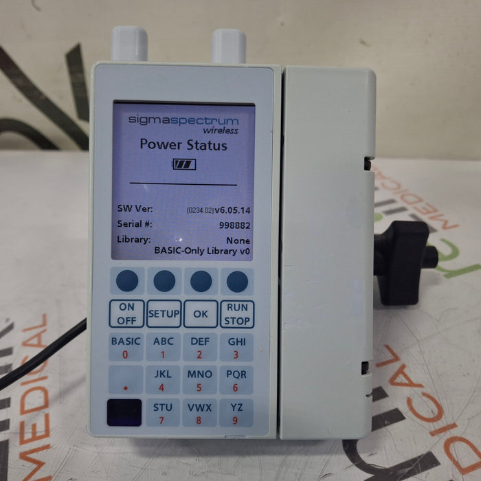 Baxter Sigma Spectrum 6.05.14 with A/B/G/N Battery Infusion Pump