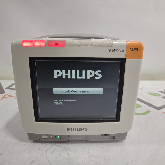 Philips Intellivue MP5 - ECG, Fast SpO2, NIBP, Press, Temp Patient Monitor