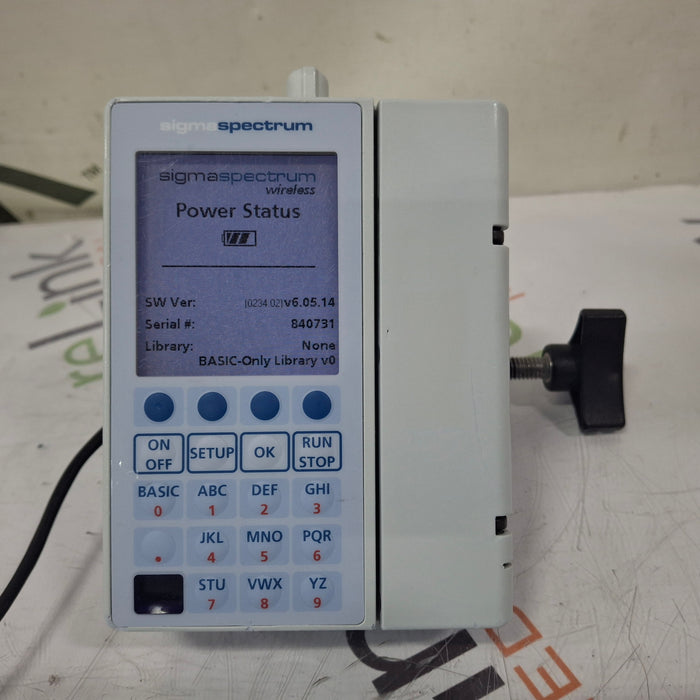 Baxter Sigma Spectrum 6.05.14 with B/G Battery Infusion Pump