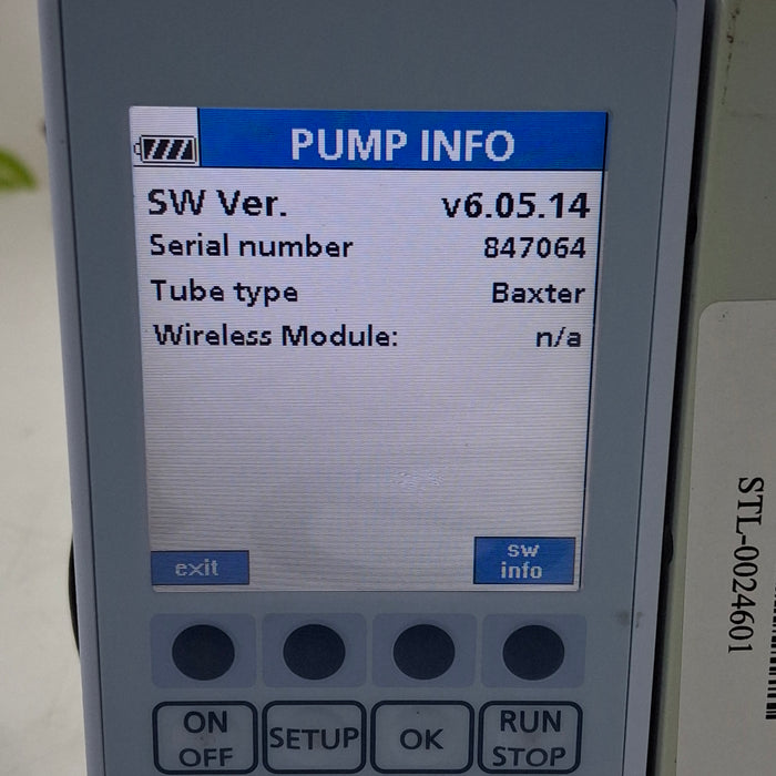 Baxter Baxter Sigma Spectrum 6.05.14 without Battery Infusion Pump Infusion Pump reLink Medical