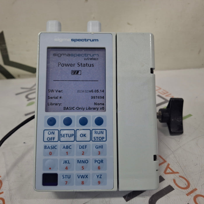 Baxter Sigma Spectrum 6.05.14 with A/B/G/N Battery Infusion Pump