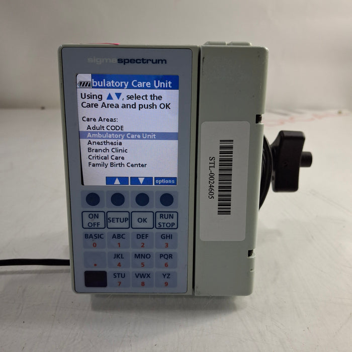 Baxter Sigma Spectrum 6.05.14 without Battery Infusion Pump