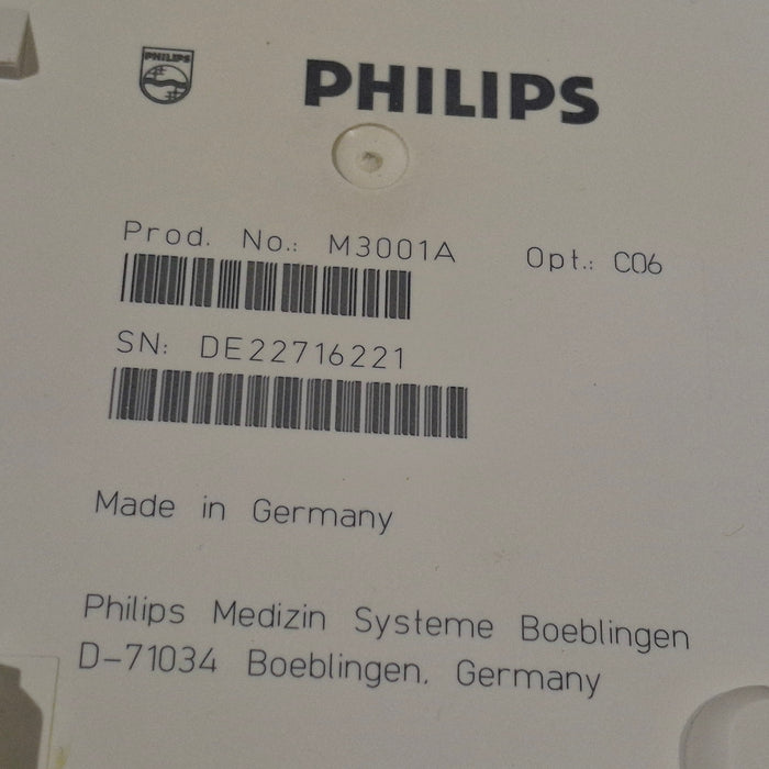 Philips M3001A-C06 Fast SpO2, NIBP, ECG, Temp, IBP MMS Module