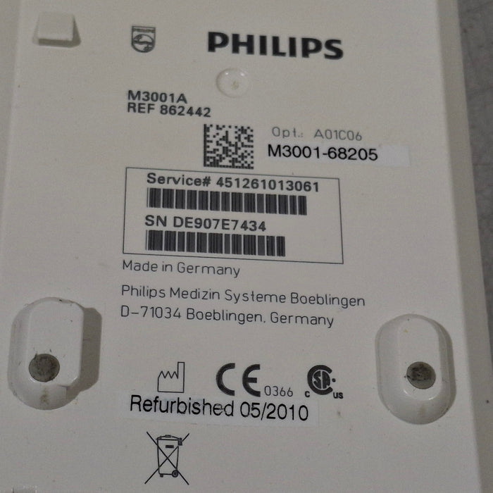 Philips M3001A-A01C06 Fast SpO2, NIBP, ECG, Temp, IBP MMS Module