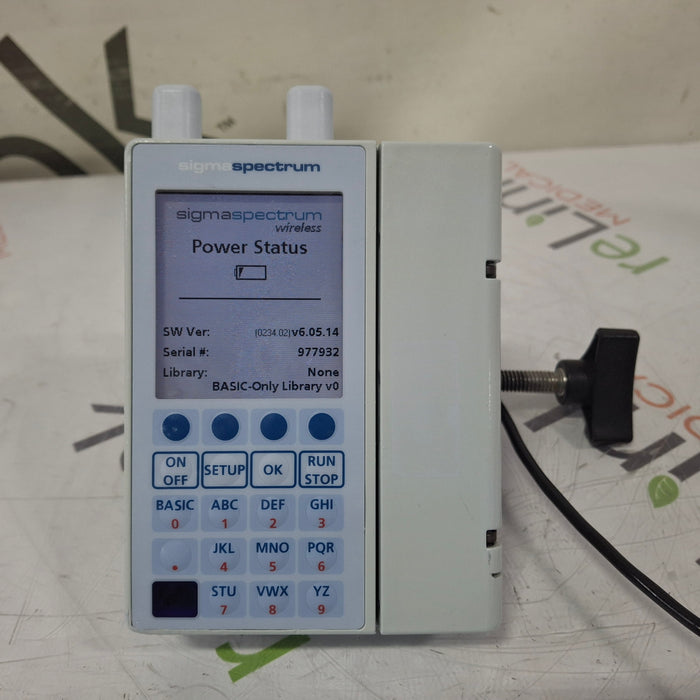 Baxter Sigma Spectrum 6.05.14 with A/B/G/N Battery Infusion Pump