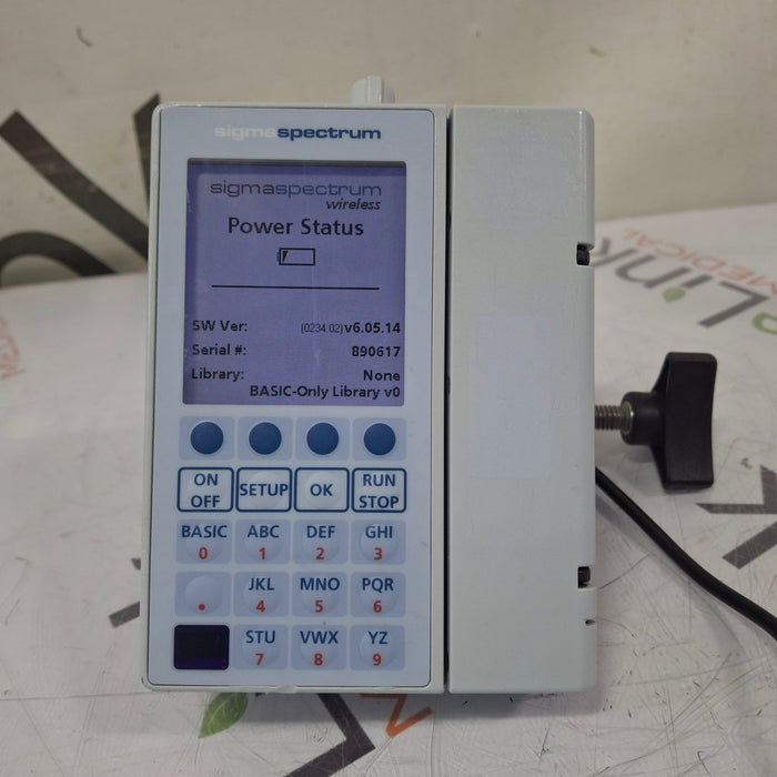 Baxter Sigma Spectrum 6.05.14 with B/G Battery Infusion Pump