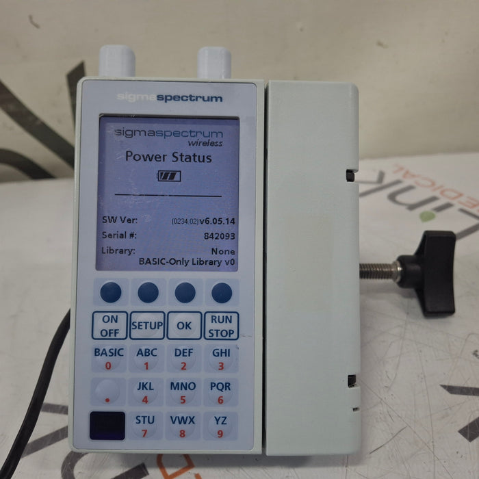 Baxter Sigma Spectrum 6.05.14 with A/B/G/N Battery Infusion Pump