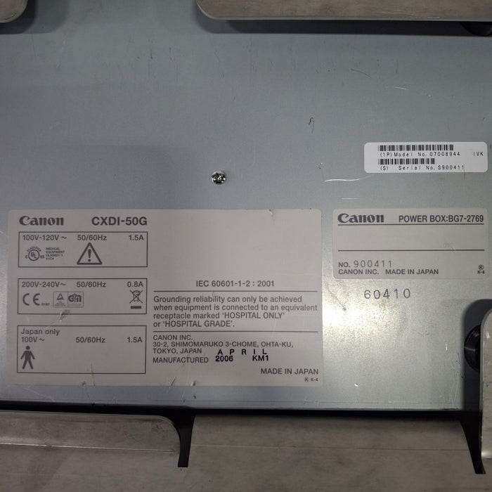 Canon USA CXDI-50G DR Panel