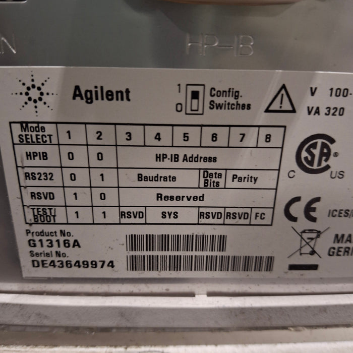 Hewlett Packard G1316A 1100 Diode Array Detector