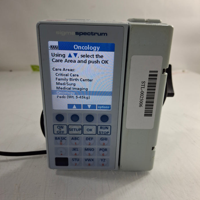 Baxter Sigma Spectrum 6.05.14 without Battery Infusion Pump