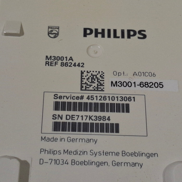 Philips M3001A-A01C06 Fast SpO2, NIBP, ECG, Temp, IBP MMS Module