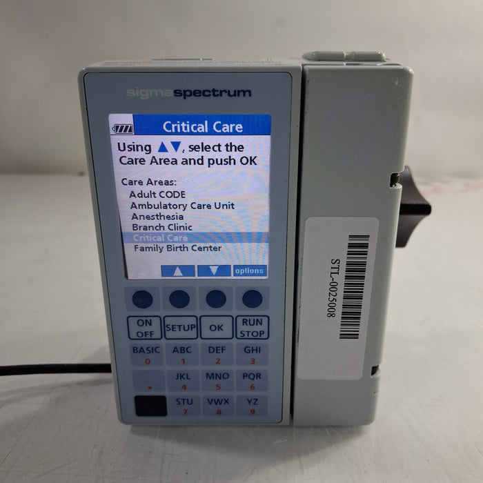 Baxter Sigma Spectrum w/Non Wireless or No Battery Infusion Pump