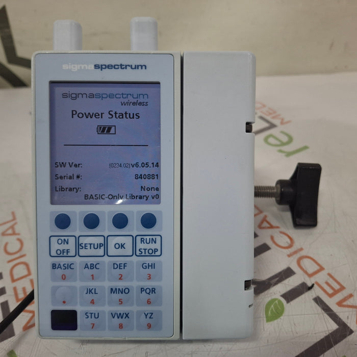 Baxter Sigma Spectrum 6.05.14 with A/B/G/N Battery Infusion Pump