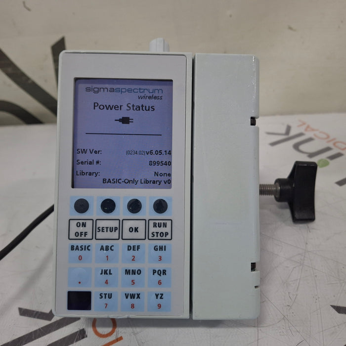 Baxter Sigma Spectrum 6.05.14 with B/G Battery Infusion Pump