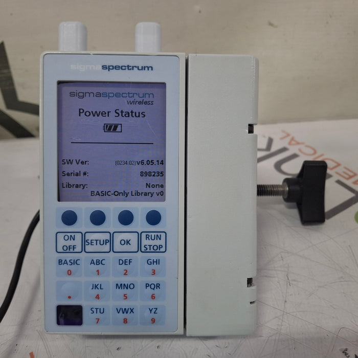 Baxter Sigma Spectrum 6.05.14 with A/B/G/N Battery Infusion Pump