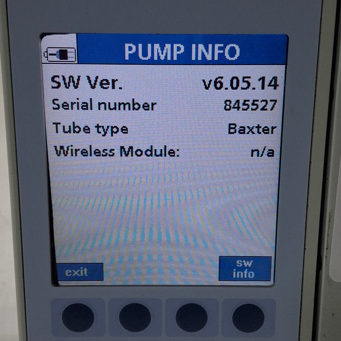 Baxter Sigma Spectrum 6.05.14 without Battery Infusion Pump