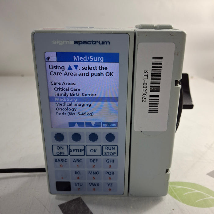 Baxter Sigma Spectrum 6.05.14 without Battery Infusion Pump