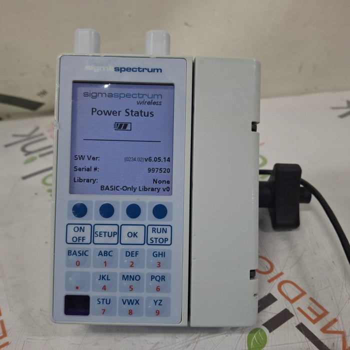 Baxter Sigma Spectrum 6.05.14 with A/B/G/N Battery Infusion Pump