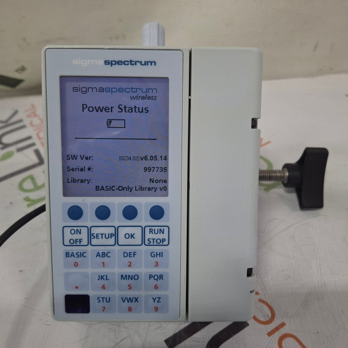 Baxter Sigma Spectrum 6.05.14 with B/G Battery Infusion Pump