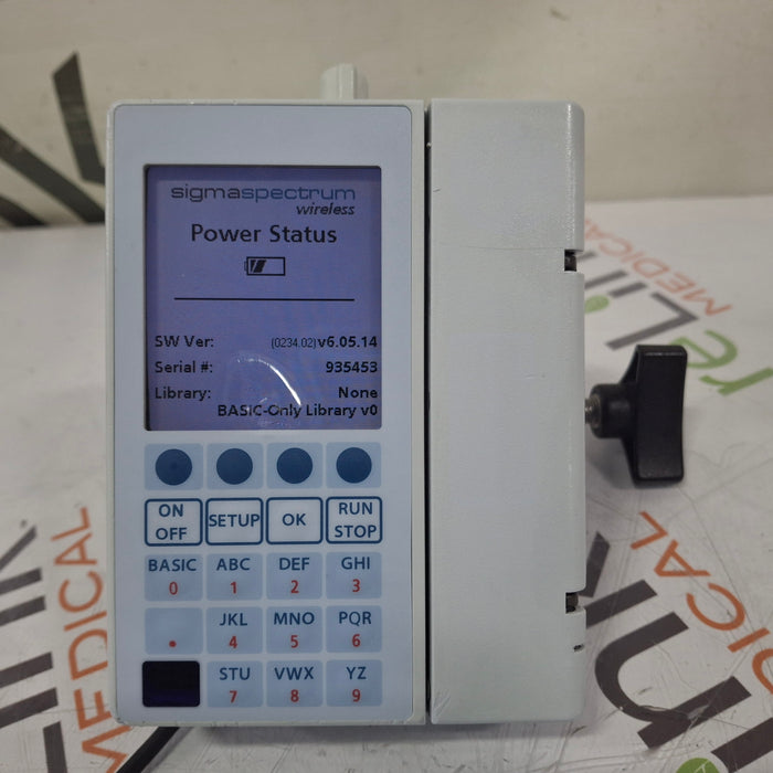 Baxter Sigma Spectrum 6.05.14 with B/G Battery Infusion Pump