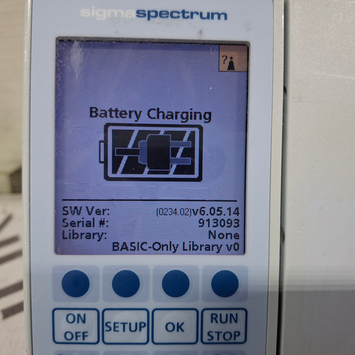 Baxter Sigma Spectrum 6.05.14 with A/B/G/N Battery Infusion Pump