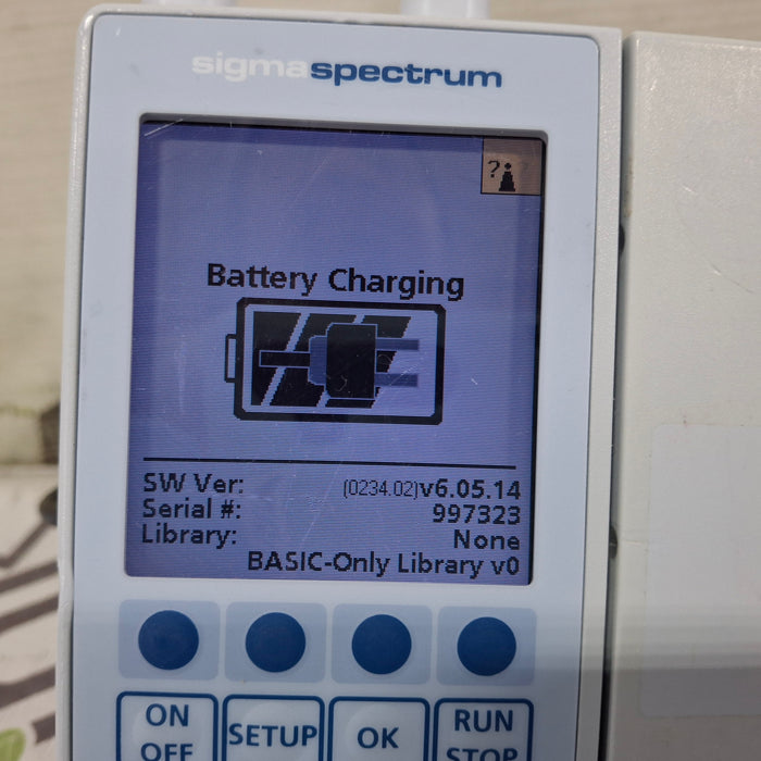 Baxter Sigma Spectrum 6.05.14 with A/B/G/N Battery Infusion Pump